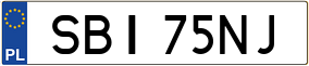 Trailer License Plate